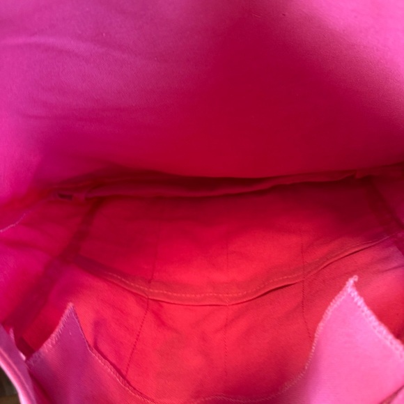 Pink Tote Bag with Clear Panel - Picture 5 of 9